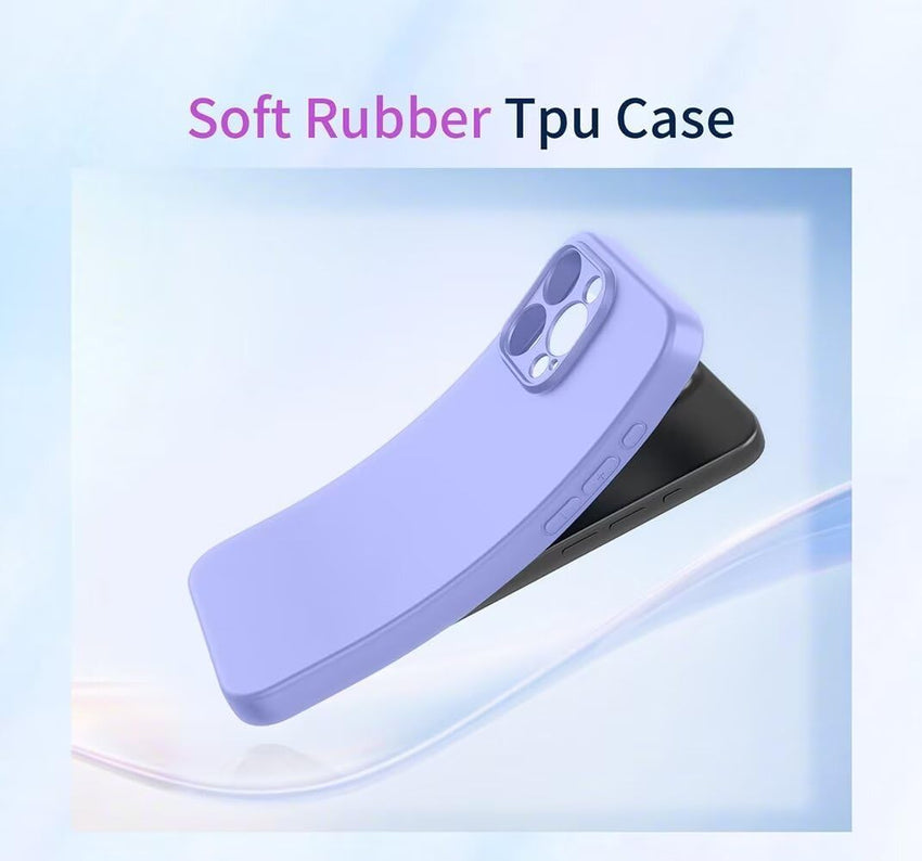 SEAHAI Case for OPPO A53S / OPPO A53, Ultra Thin Silky-Soft Touch Liquid Silicone Phone Cover with Shockproof Airbag Design, Premium TPU Bumper Fashion Case - Purple