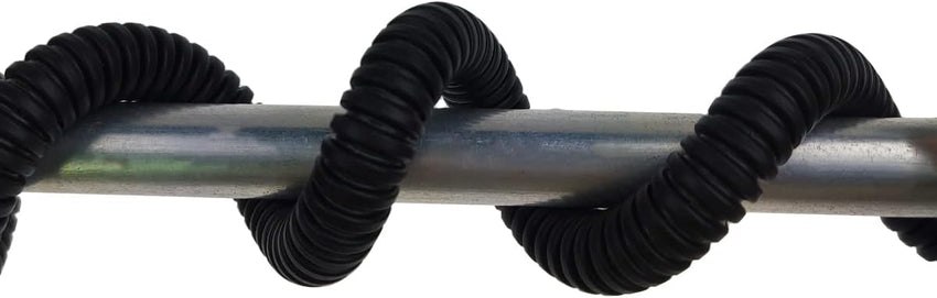 Black 5M Length Flexible Corrugated Bellow Conduit Protective Tube Pipe Hose Sleeve for Carï¼Garden,Office Electric Wiring 7mm*10mm â¦