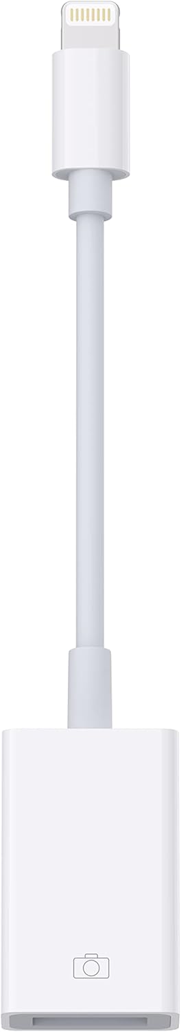 BOUTOP Apple MFi Certified Lightning to USB Adapter for Camera Support Hubs, Ethernet Adapter, MIDI Keyboard, Card Reader Compatible with iPhone iPad, White