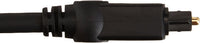Amazon Basics Toslink Digital Optical Audio Cable, Multi-Channel, Sound Bar, Home Theatre, Gold-Plated Connectors, 1 m, Black