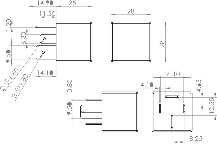 Bosch 12V 70A Power Relay High Temp IP5K4 â 4-pin