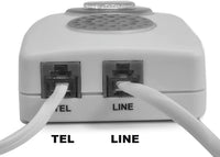 VOCA Telephone Ringer Amplifier, Boost up to 105db with LED Light Notification for Landline Phones, Wall Mountable, Ideal for Noisy and Hearing-Impaired Environments