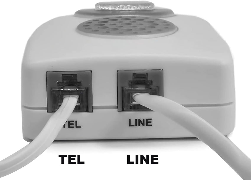 VOCA Telephone Ringer Amplifier, Boost up to 105db with LED Light Notification for Landline Phones, Wall Mountable, Ideal for Noisy and Hearing-Impaired Environments