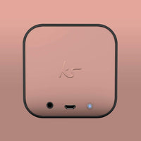 KitSound Boom Cube Metallic Portable Rechargeable Wireless Bluetooth Speaker, Rose Gold