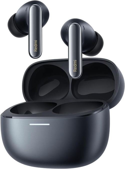 XIAOMI Redmi Buds 6 Pro - Wireless Bluetooth Headphone in-ear, Triple Drivers, Dimensional Audio,55dB ANC, 4KHz Wide Frequency, Hi-Res Sound, LDAC, Up to 9.5h+36h Battery Life, IP54, Space Black