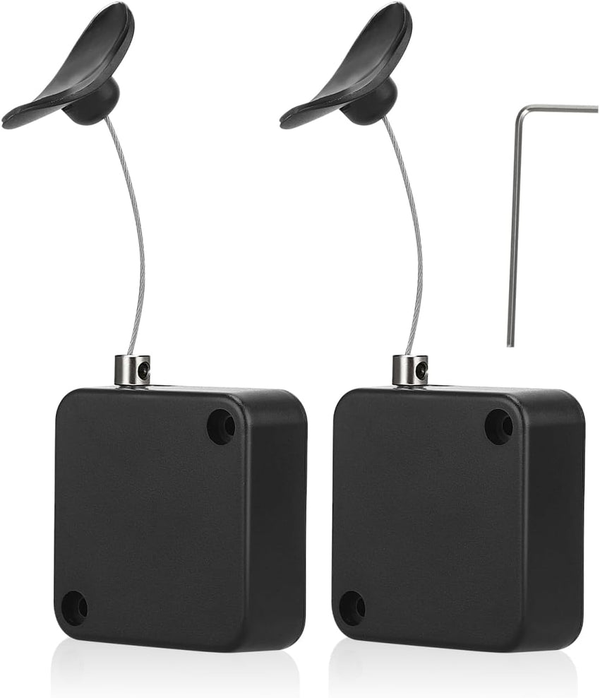 OSALADI 2pcs Retractable Remote Control Tether with Adjustable Locking Leash Length Clasp Remote Security Lock Remotes Rescue for Tv Remotes Gaming Controller