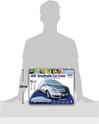 Maypole Breathable Full Cover for Large Cars Water Resistant, Grey