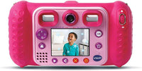 VTech - KidiZoom Duo DX Pink, 10-in-1 Digital Camera for Children, Photo, Selfie, Video, Colour Screen, MP3 Player, Audio Headphones, Gift for Children from 3 to 12 Years