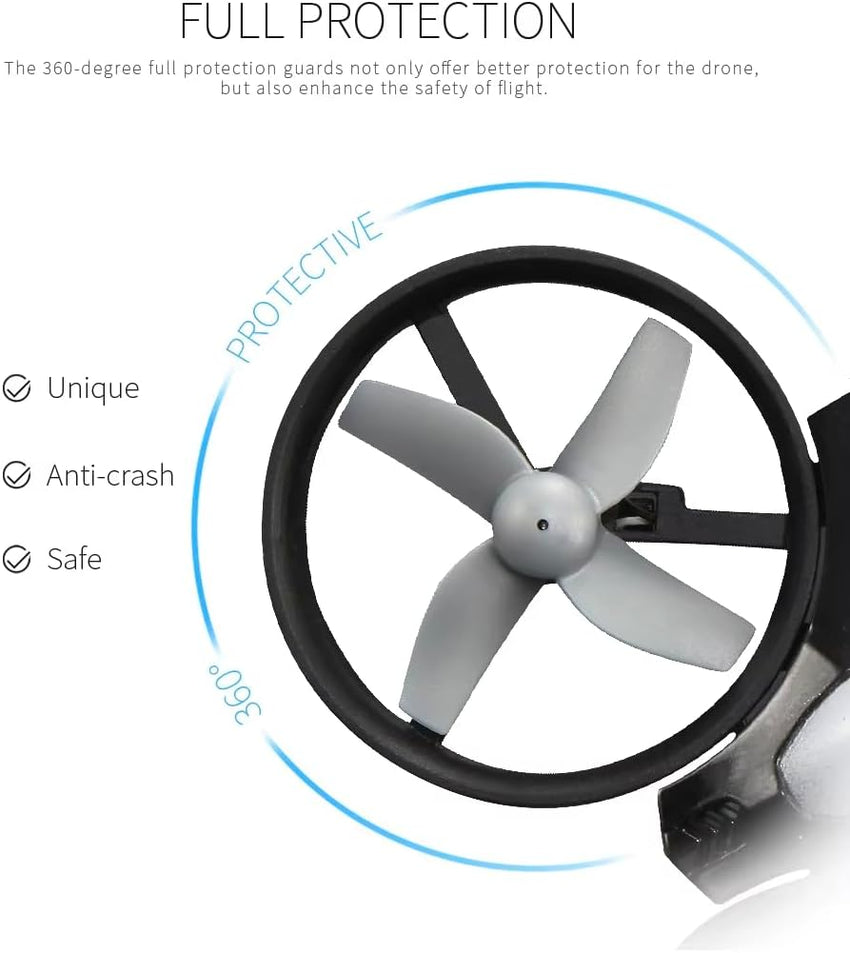 Mini Drone 360Â° Flip & Roll One-Button Return Home Lightweight Indoor â Blue