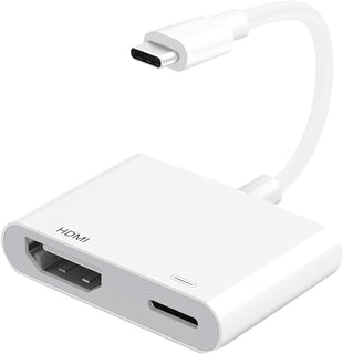 USB C to HDMI Adapter, Type C to 4K HDMI Adapter with 100W PD Fast Charge, USB C Digital AV Adapter Sync Screen Connector for iPhone 17/15/16 Series, iPad Pro, MacBook Pro/Air, Dell, HP etc