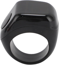 Electronic Finger Counter Smart Tasbeeh Digital Tasbih Vibration Reminder Touch Control 0.42in Screen Black
