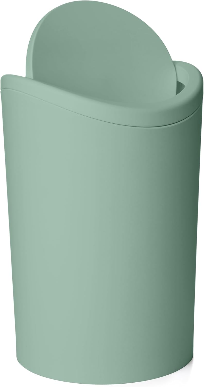 TATAY Bathroom Bin Swing Lid 6L â Green