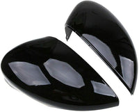 Wing Mirror Cover Cap Replacement for Ford Fiesta MK7 2008-2017 â Gloss Black