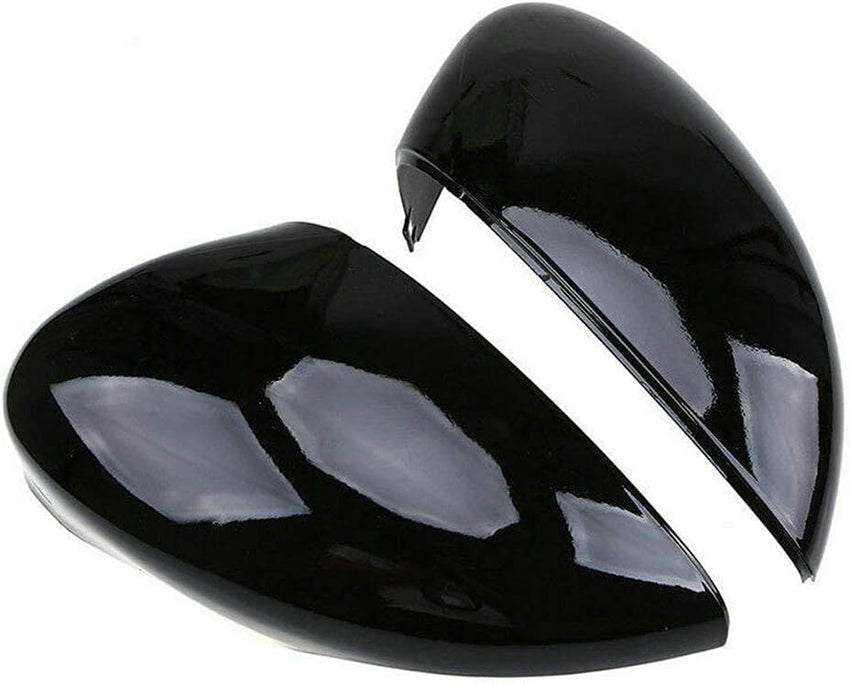 Wing Mirror Cover Cap Replacement for Ford Fiesta MK7 2008-2017 â Gloss Black