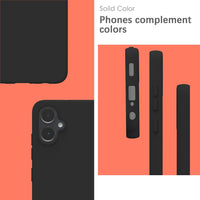 YATWIN Silicone Case for Samsung Galaxy A05, Soft-Touch, Shockproof, DustProof, Antiskid Phone Cover for Samsung Galaxy A05 - Black