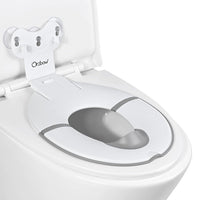 Foldable Toilet Seat for Children Portable with Soft Rubber Barrier â White