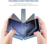 case Galaxy Z Fold 5 case with S Pen Fold EditionãS Pen + Caseã Compatible with Samsung Galaxy Z Fold5 Slim S Pen Phone Cover Shell replacement (Blue)