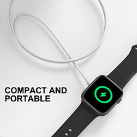 AOOZTO for apple Watch Charger to USB-C [Certified] Fast Wireless Magnetic Portable Compatible with Apple Watch Series 9 8 SE Ultra,Ultra2,38/40/42/44mm(1 m),white (White)