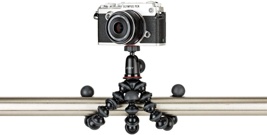 JOBY Vert 3K, L-Bracket for Photos and Videos, Combinable with GorillaPod 3K Kit, Table Tripod for Mirrorless and CSC Cameras, Vlogging Camera, YouTuber and Tik Toker Content Creation , Red
