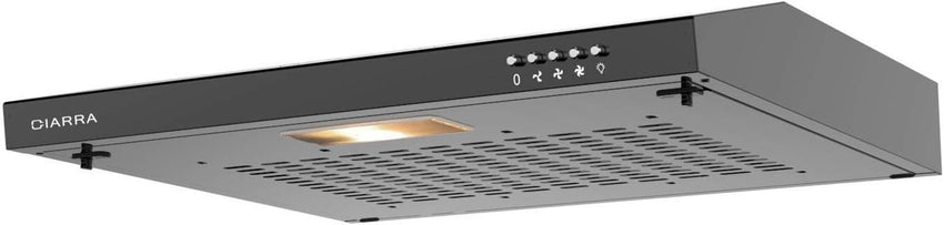 CIARRA CBCB6903 60cm Visor Cooker Hood Undercabinet Hoods Wall Mounted Kitchen Extractor Fan 600mm Top Vented Range Hood