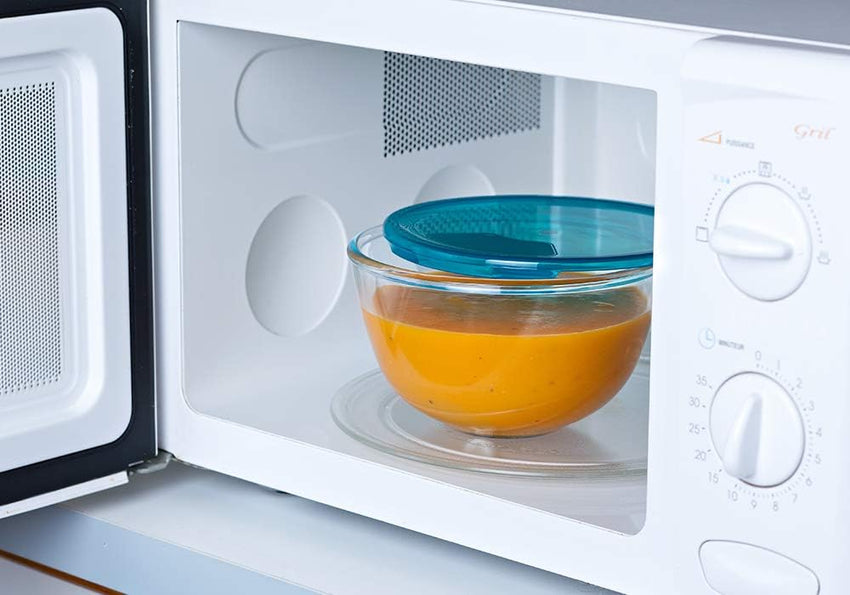 PyrexÂ® - Prep & Store - Set of 3 Heavy Duty Glass Bowls with Lids (0.5L - 1L - 2L) - BPA Free