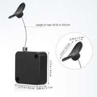 OSALADI 2pcs Retractable Remote Control Tether with Adjustable Locking Leash Length Clasp Remote Security Lock Remotes Rescue for Tv Remotes Gaming Controller