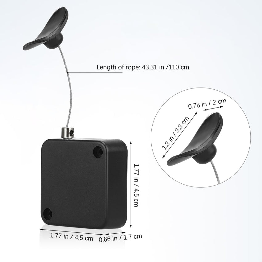 OSALADI 2pcs Retractable Remote Control Tether with Adjustable Locking Leash Length Clasp Remote Security Lock Remotes Rescue for Tv Remotes Gaming Controller