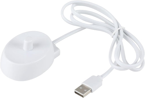 Electric Toothbrush Charger, Compatible with Oral B Toothbrush Charger Type 3757, Replacement Inductive USB Charging Base Waterproof Portable for Travel & Home Use, Supports Genius/Pro/Smart Series