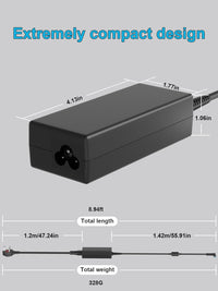 HSXIRQA 45W Charger Compatible with HP Elitebook 820 830 840 850 ProBook 430 440 450 640 650 Notebook 14 15 240 245 Stream x360 11 13 14 Inch Chromebook 11 14 Pavilion x360 13 14 15 Power Adapter