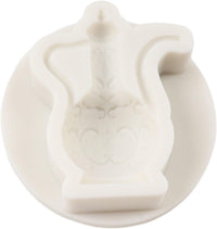 Silicone Teapot Moulds Set of 4 Tea Cup Fondant for Cake Decoration â Multi-colour