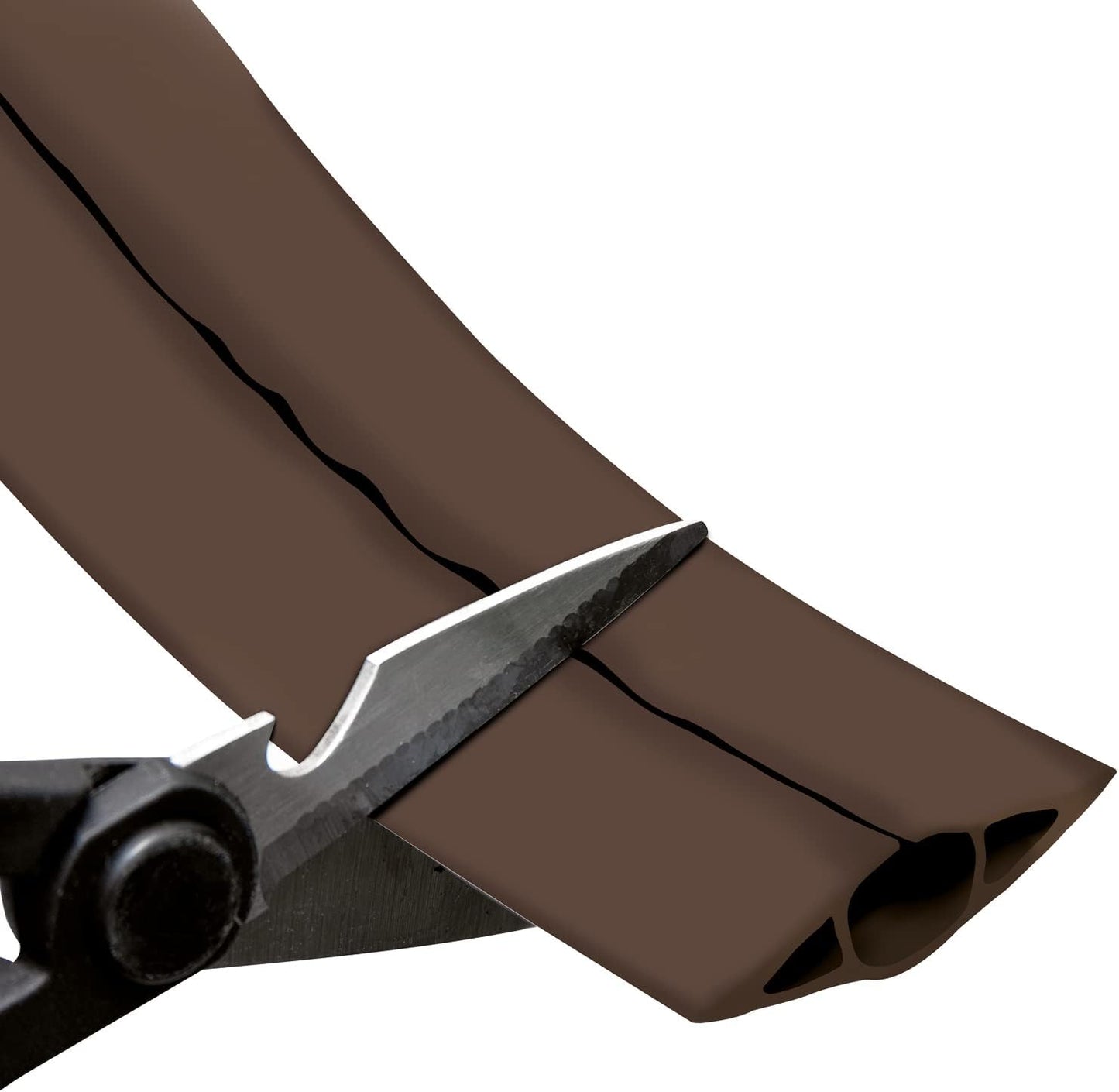 D-Line CC-3/4.5M Cable Protector, Floor Cord Channel, Wire Cover, Protect Cables & Prevent Trip Hazards - 4.5 Meter Length, Cavity 17mm (W) x 9mm (H) - Brown