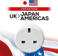 Go Travel UK to Japan and USA Compact Travel Adaptor (Adapter Ref 531)