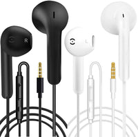 2 Pack Earphones Wired Headphones In Ear Wired Earbuds with Microphone Noise Isolating Headset remote sound control Compatible With Phone Samsung Huawei Android Smartphones Tablets Laptops