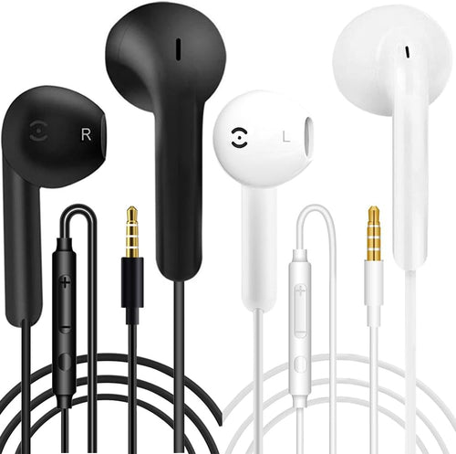 2 Pack Earphones Wired Headphones In Ear Wired Earbuds with Microphone Noise Isolating Headset remote sound control Compatible With Phone Samsung Huawei Android Smartphones Tablets Laptops