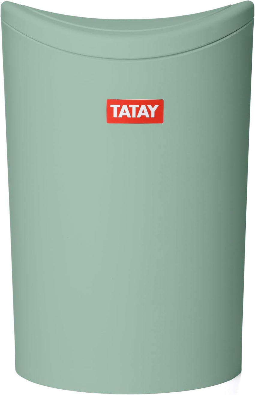 TATAY Bathroom Bin Swing Lid 6L â Green