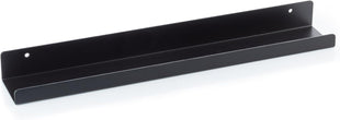 MÃNKE Vinyl Record Shelf - A Display Shelf Made of Sleek Metal - A Wall Mount Display for Your Favorite or Now-Playing Records -This Vinyl Record Holder Fits All Records (Black)