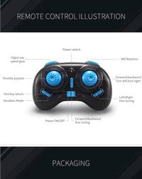 Mini Drone 360Â° Flip & Roll One-Button Return Home Lightweight Indoor â Blue