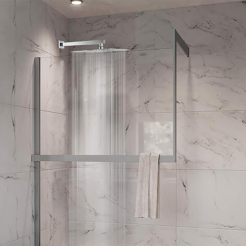 Rectangle Rainfall Shower Head 30x20cm Stainless Steel High Flow â Chrome