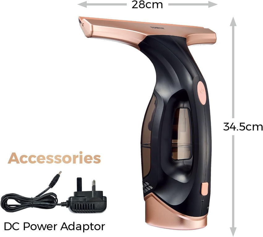 Tower Cordless Window Vac T131001BLG 150ml 20W Rechargeable Black/Rose Gold