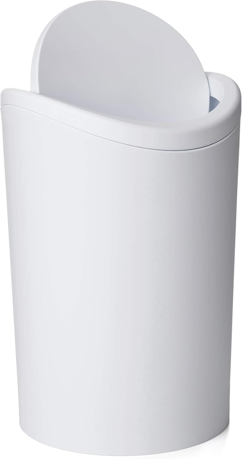 Tatay Bathroom Bin Swing Lid 6L - White