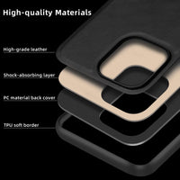 X-level Desighed for iPhone 16 Pro Max Case, Military Grade Drop Protection, Non - Slip Anti - Fingerprint Soft PU Leather Scratch-Resistant Back Shockproof Mobile Phone Case,