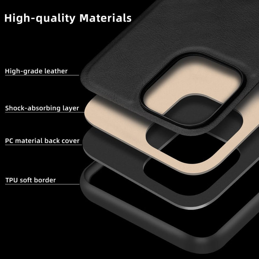 X-level Desighed for iPhone 16 Pro Max Case, Military Grade Drop Protection, Non - Slip Anti - Fingerprint Soft PU Leather Scratch-Resistant Back Shockproof Mobile Phone Case,