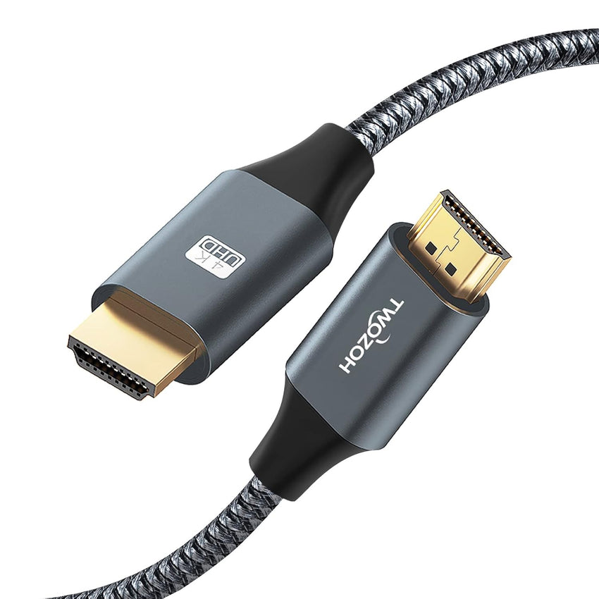Twozoh 4K HDMI Cable 3M, High Speed HDMI 2.0 Cable, Braided HDMI to HDMI Lead Compatible with PS5, PS3, PS4, PC, Projector, HDTV, Xbox