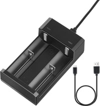 REACELL Battery CHARGER for 18650, Universal Fast Dual Charge CHARGER ONLY for 3.7V/3.6V Li-ion