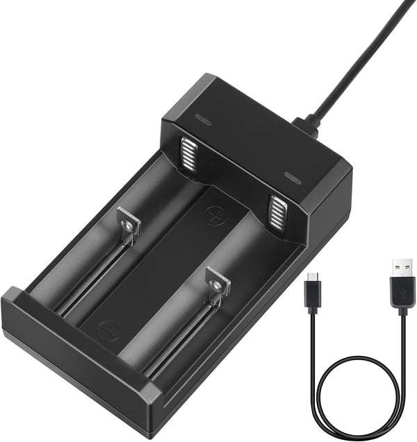 REACELL Battery CHARGER for 18650, Universal Fast Dual Charge CHARGER ONLY for 3.7V/3.6V Li-ion