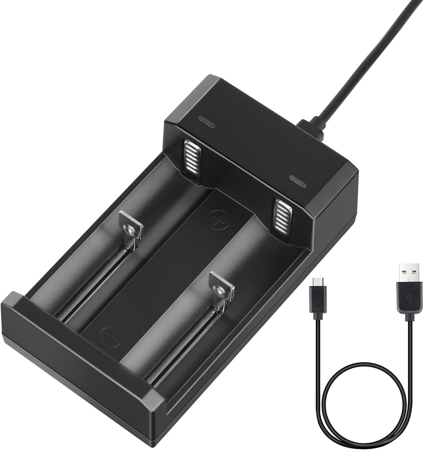 REACELL Battery CHARGER for 18650, Universal Fast Dual Charge CHARGER ONLY for 3.7V/3.6V Li-ion