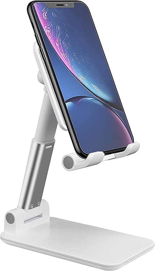 ZEPTRON Mobile Stand Holder - Portable & Adjustable Desk Cell Phone Stand for iPhone 15 14 Pro Max Plus, 13 12 Pro Max Mini, 11 Pro, Xs, XR, X, 8, 6s, SE, Samsung S23, 4"-8" Mobile Phones