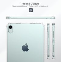 MoKo Clear Case for iPad mini (A17 Pro) 7th/6th Gen 2024/2021, Clear