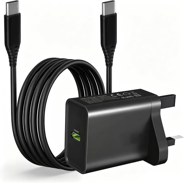 25W Super Fast Charger Plug with Cable for Samsung Galaxy A55 A53 A54 A23 A34 5G A15 A16 A05S A33 M23 M33 A13 A51 A14,S22 S21 Plus FE,Google Pixel 9 8 Pro 8A 7A 7 6 5A,PD 3.0 USB C Charging Adapter