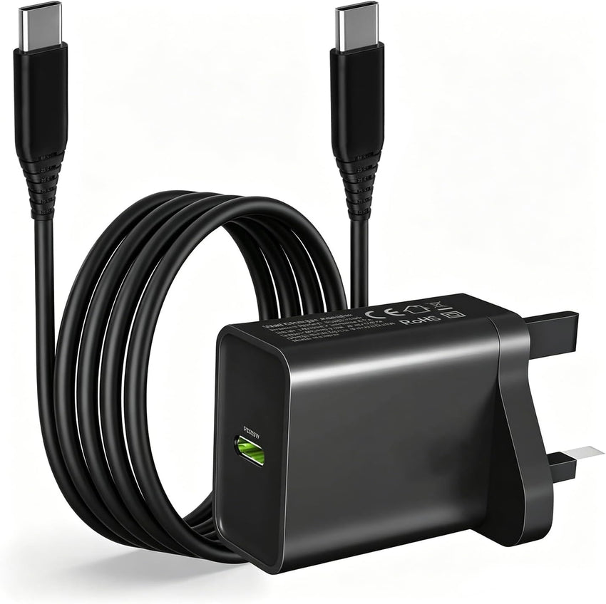 25W Super Fast Charger Plug with Cable for Samsung Galaxy A55 A53 A54 A23 A34 5G A15 A16 A05S A33 M23 M33 A13 A51 A14,S22 S21 Plus FE,Google Pixel 9 8 Pro 8A 7A 7 6 5A,PD 3.0 USB C Charging Adapter